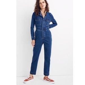 Madewell Denim Slim Coverall Jumpsuit Size 0